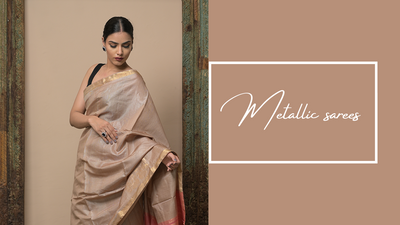 The Golden Touch: Making a Bold Statement with Premium Metallic Sarees