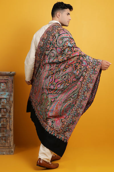 Handwoven Abidari Pashmina Shawl
