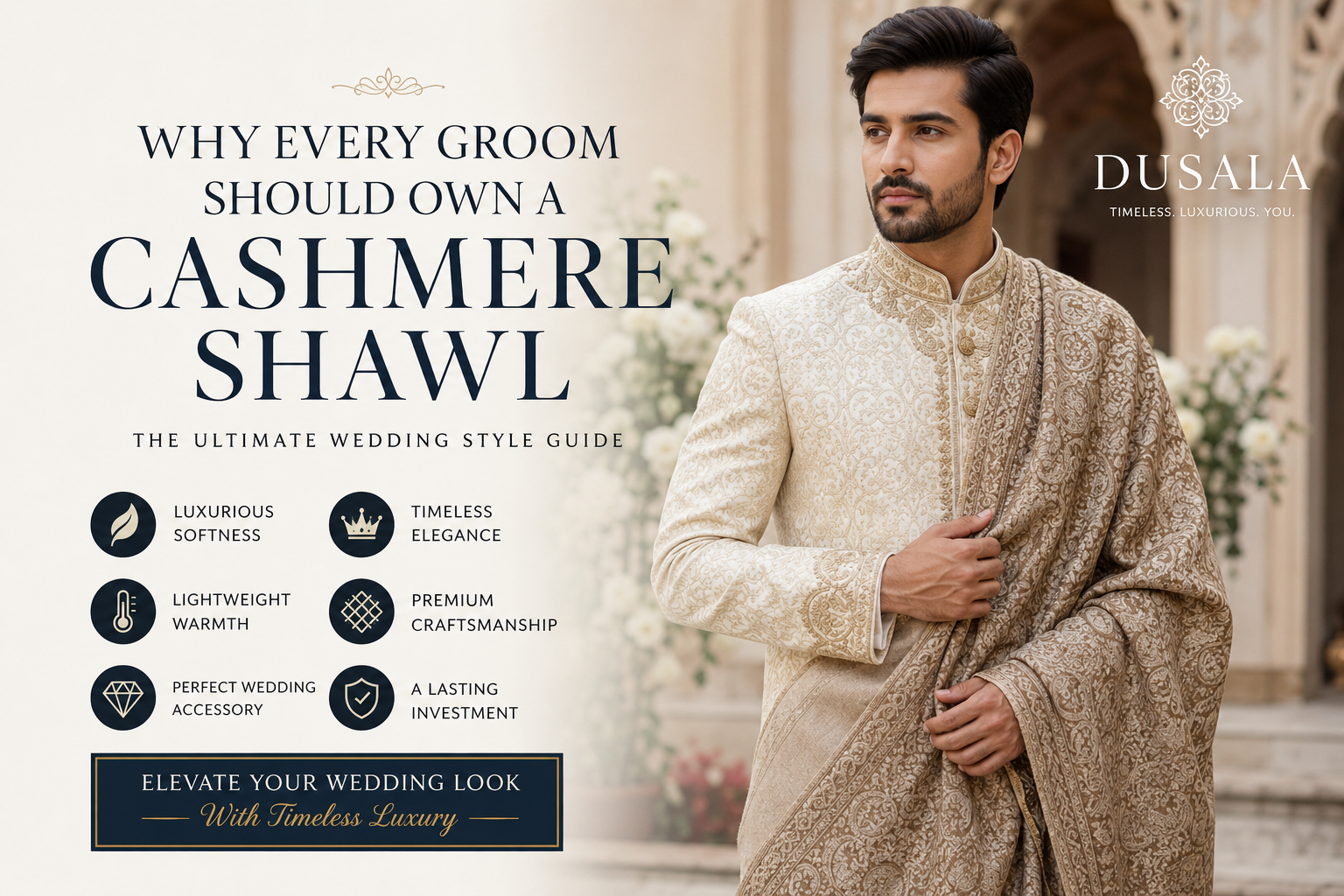 Cashmere Shawl for Men | Why Every Groom Needs One in 2026
