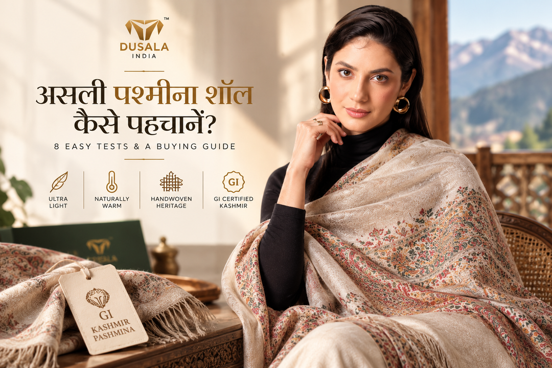 असली पश्मीना शॉल कैसे पहचानें? नकली से फर्क करने के 8 आसान तरीके