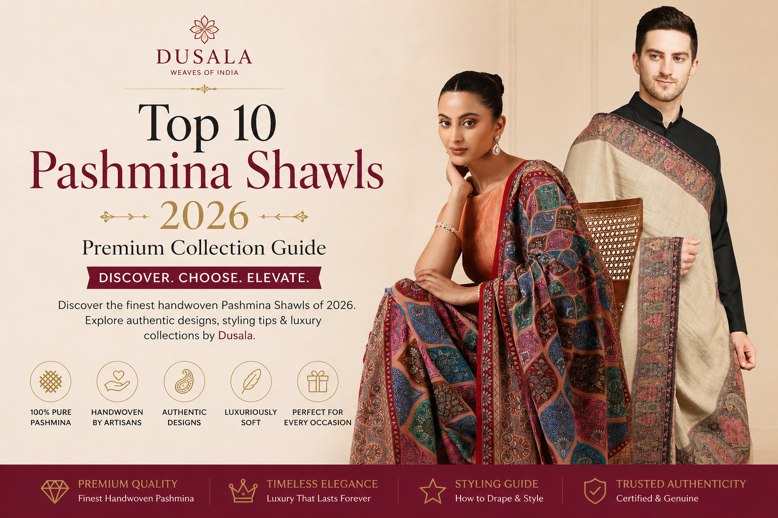 Top 10 Pashmina Shawls 2026 | Premium Collection Guide | Dusala
