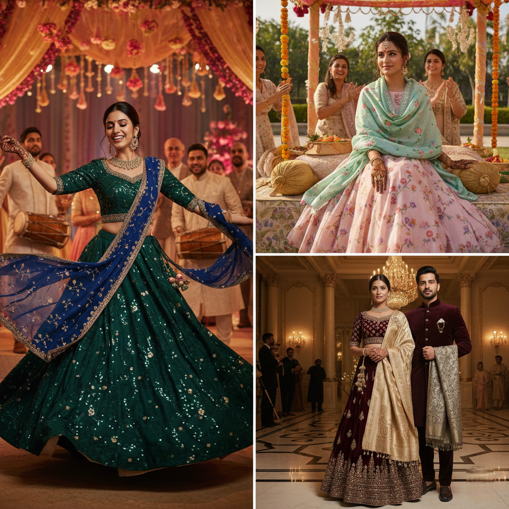 What to Wear for the Sangeet, Mehendi & Reception: Luxury Shawl Styling by Dusala