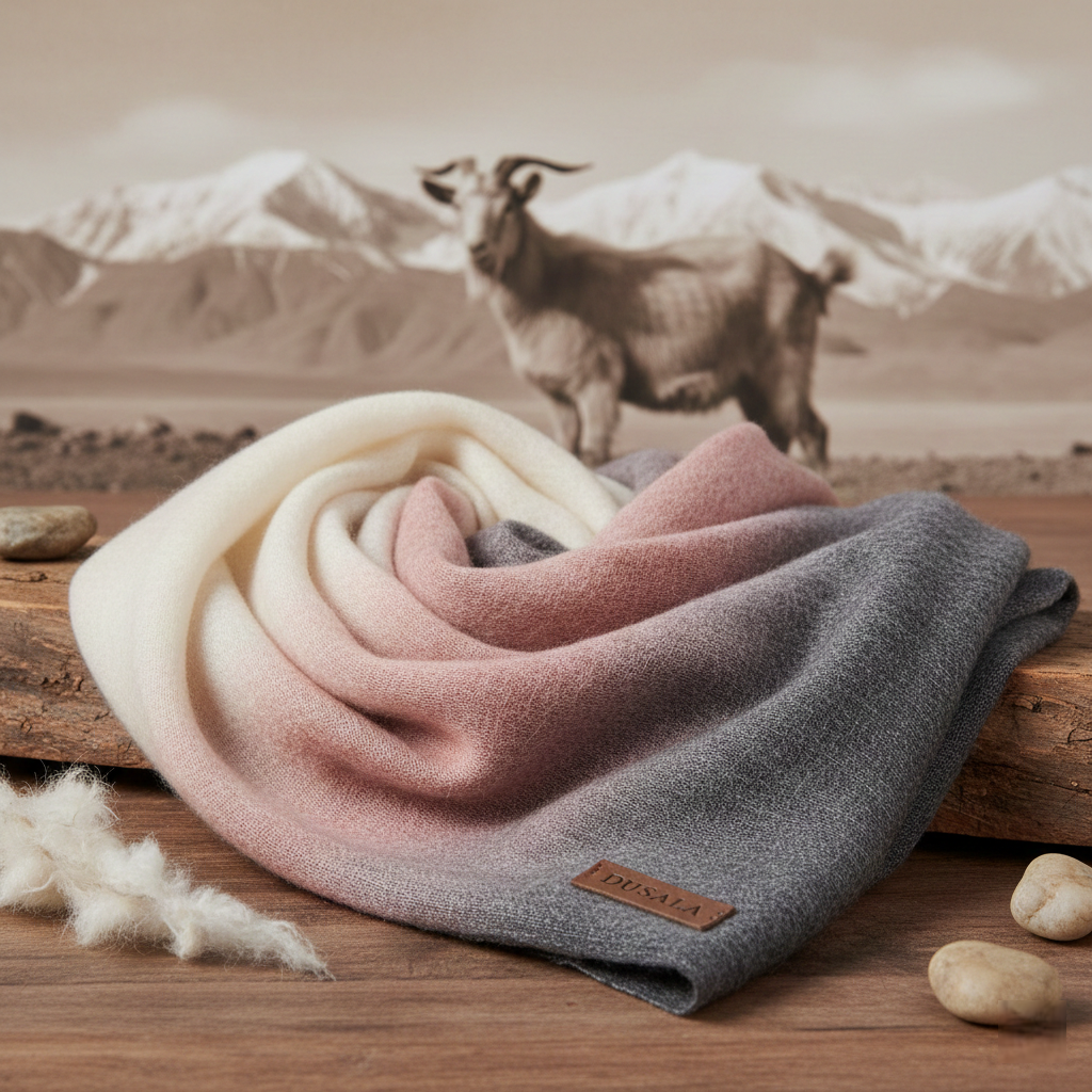 Aurora of Hues — The Timeless Elegance of an Ombre Cashmere Scarf