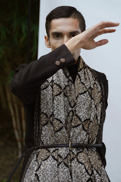 -  Siddharth Batra in Pashmina Resham Aari Thread Work