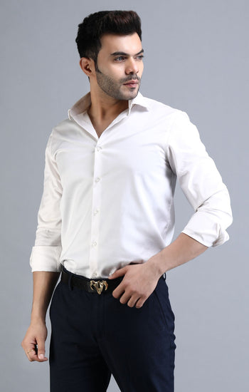 Italian Leather Ram Buckle Reversible Belt – Gold and Black