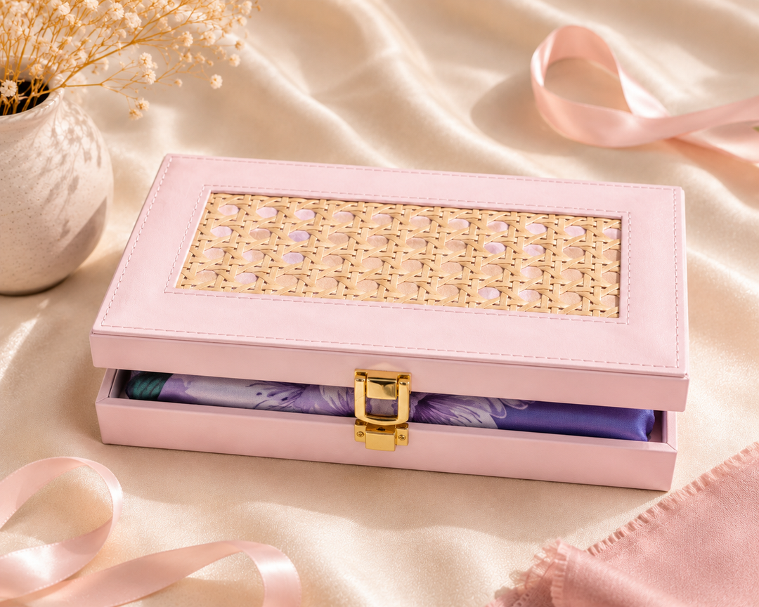 The Petaline Silk Scarf Gift Box for Women