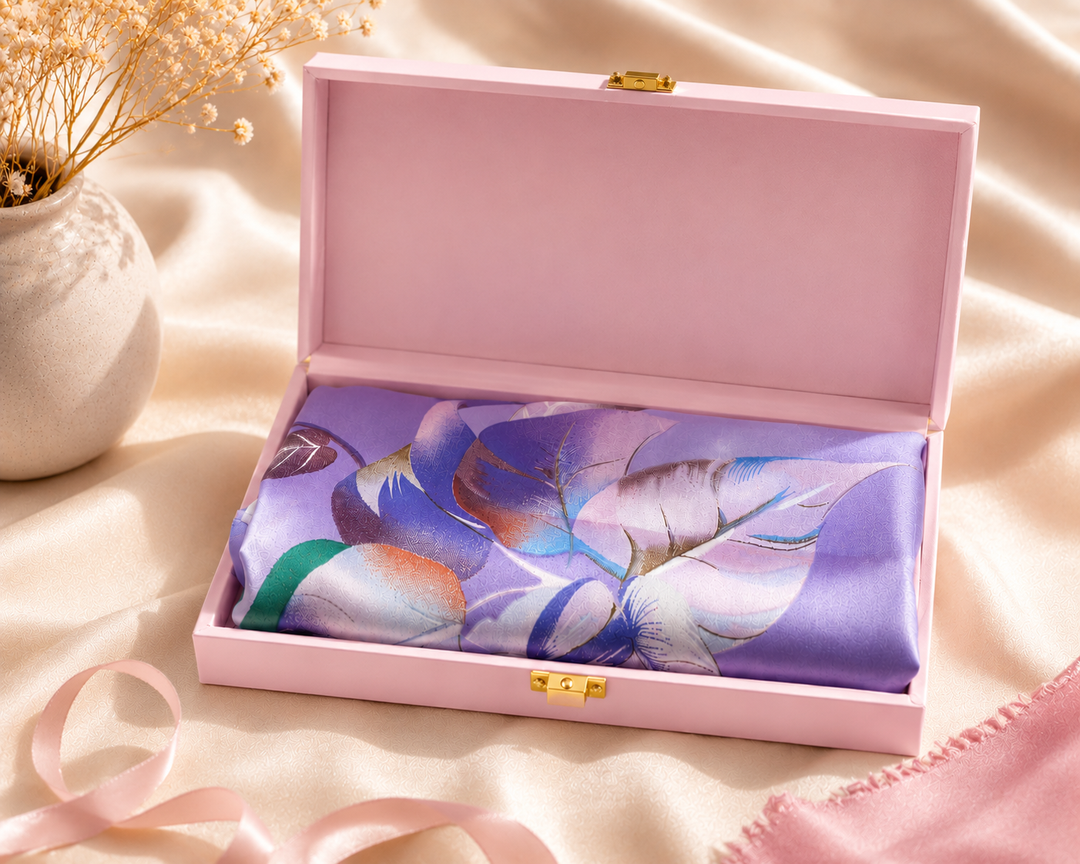 The Petaline Silk Scarf Gift Box for Women