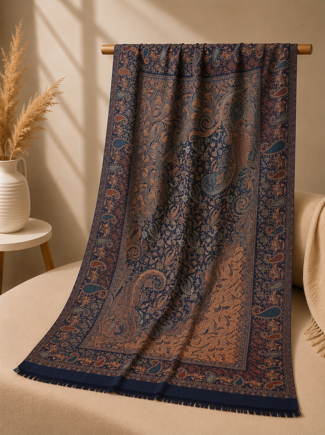 His And Her Ember Muse Paisley Shawl Set
