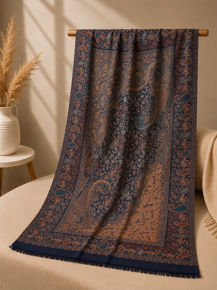 His And Her Ember Muse Paisley Shawl Set
