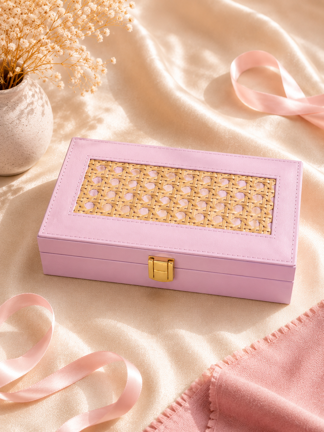The Saanjh Silk Scarf Rakhi Gift Box