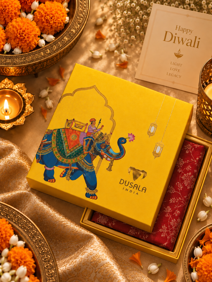 Kesar Diwali Stole Gift Box