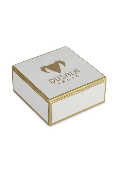 -  Gold-toned Alloy Ram Brooch