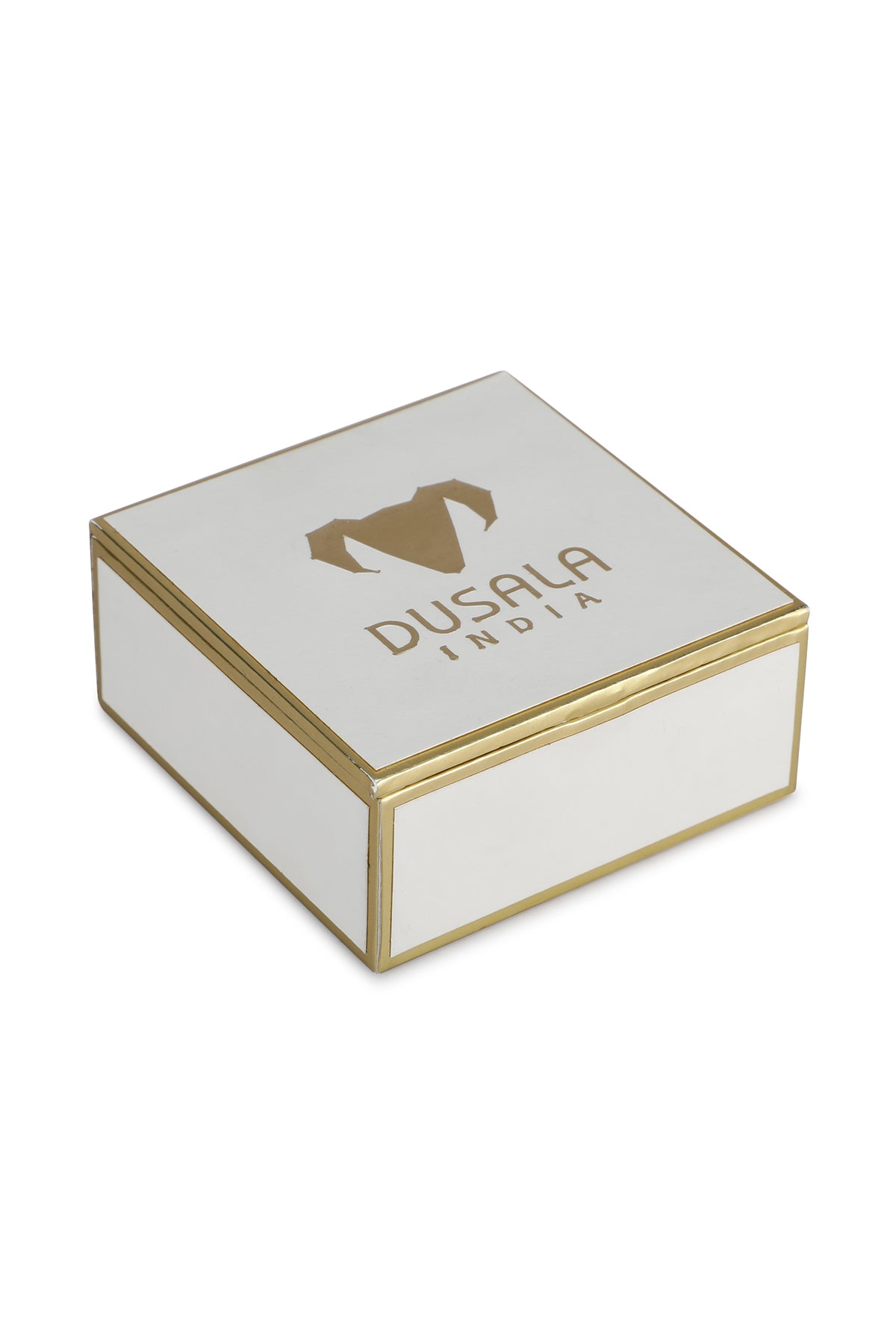 -  Gold-toned Alloy Ram Brooch