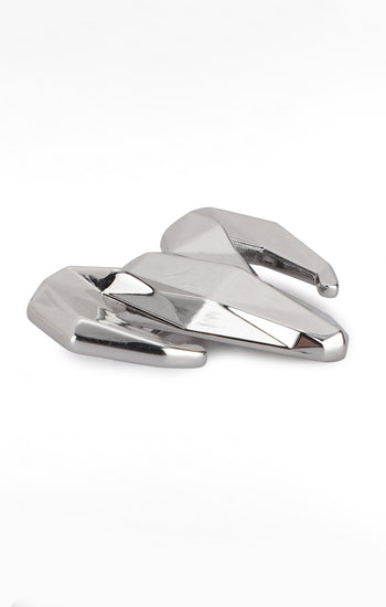 Silver-toned Alloy Ram Brooch