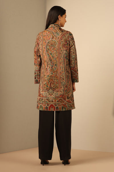 -  Nuria Fine Wool Silk Full Jacket
