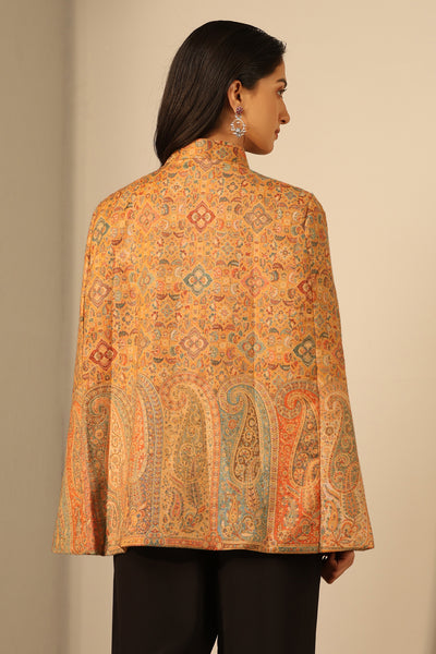 Anibha Fine Wool Silk Cape
