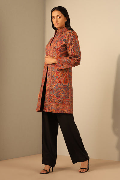 -  Tara Fine Wool Silk Full Jacket
