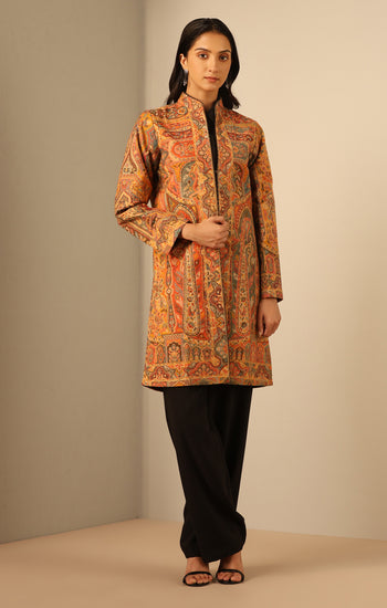 Kyra Fine Wool Silk Vintage Full Jacket