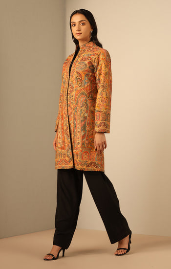Kyra Fine Wool Silk Vintage Full Jacket