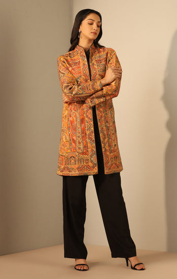 Kyra Fine Wool Silk Vintage Full Jacket
