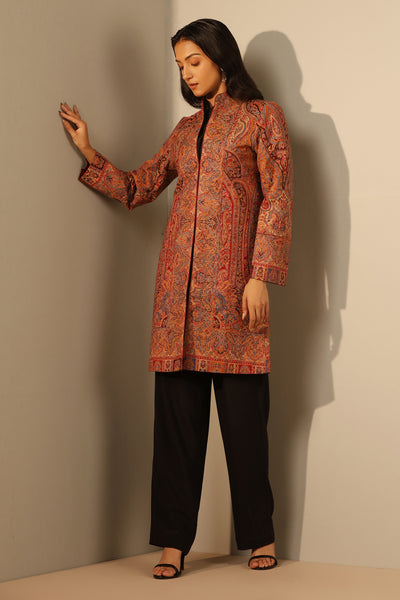 -  Anvi Fine Wool Silk Full Jacket