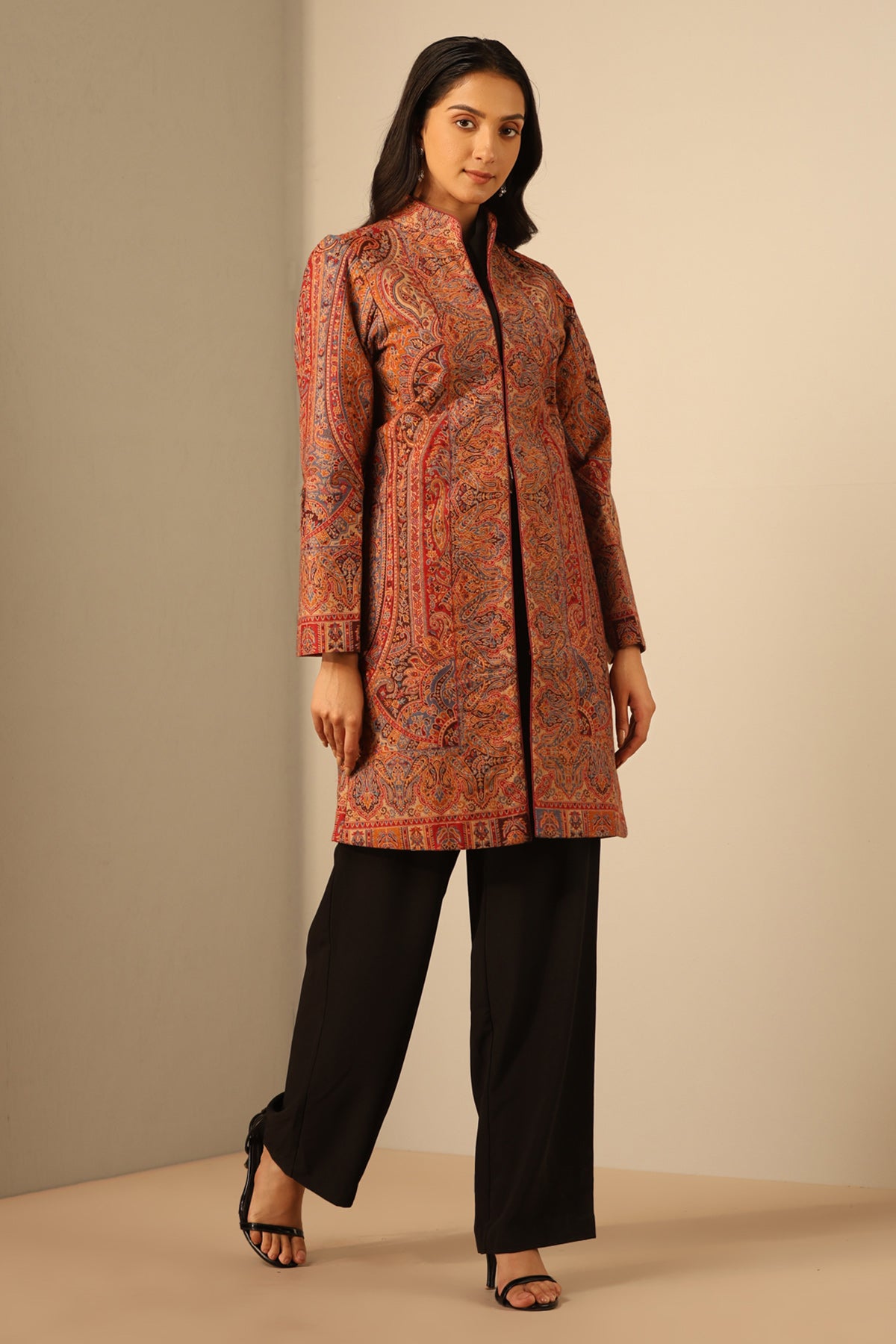 -  Anvi Fine Wool Silk Full Jacket