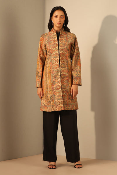 -  Myra Fine Wool Silk Full Jacket