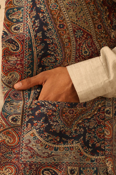 Arjun Fine Wool Silk Waist Coat