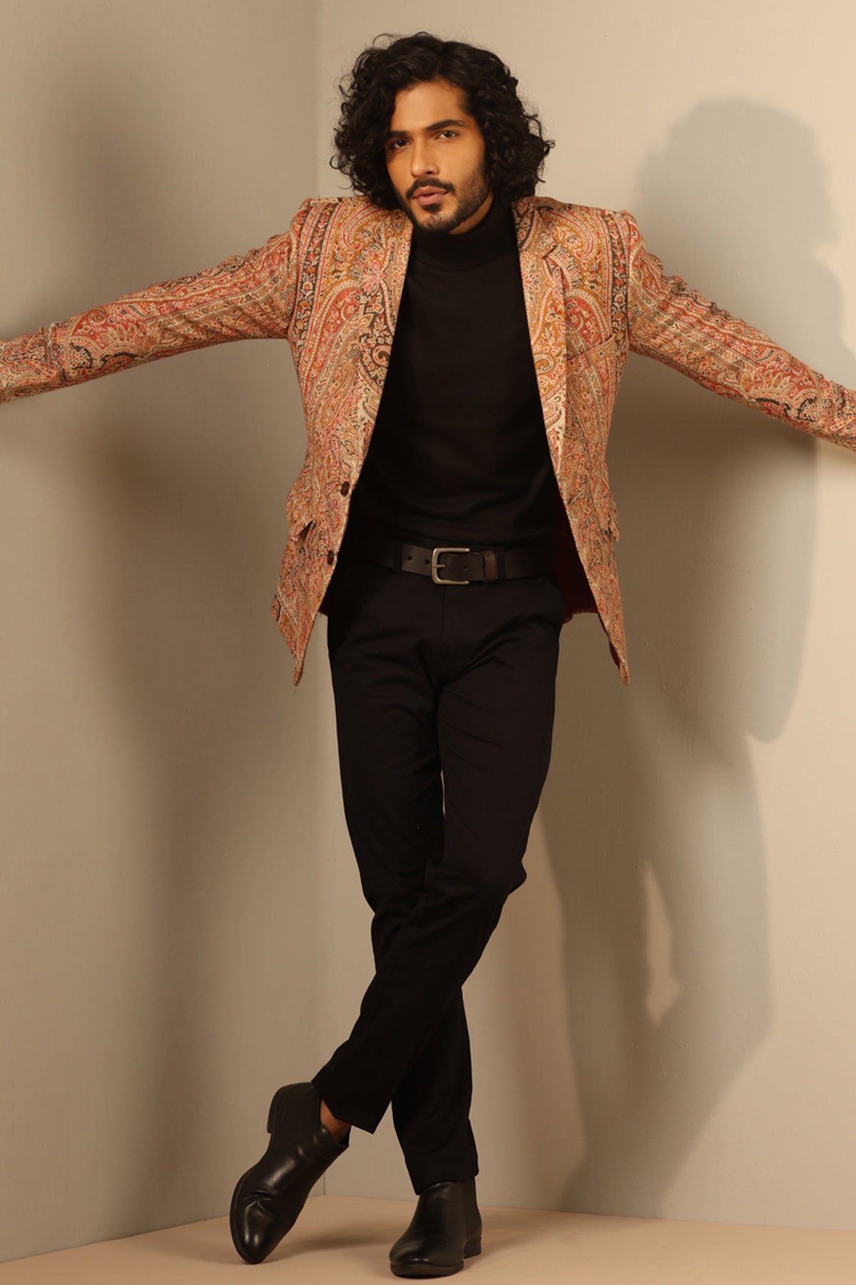 -  Aarav Fine Wool Silk Full Jacket