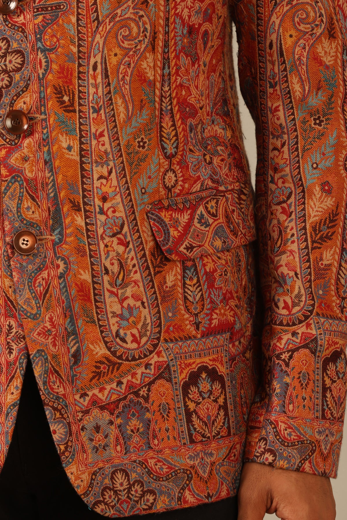 -  Vihaan Fine Wool Silk Full Jacket