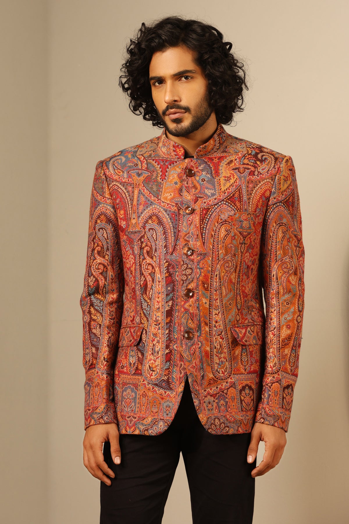 -  Vihaan Fine Wool Silk Full Jacket