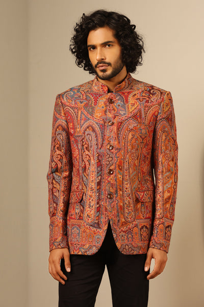 -  Vihaan Fine Wool Silk Full Jacket