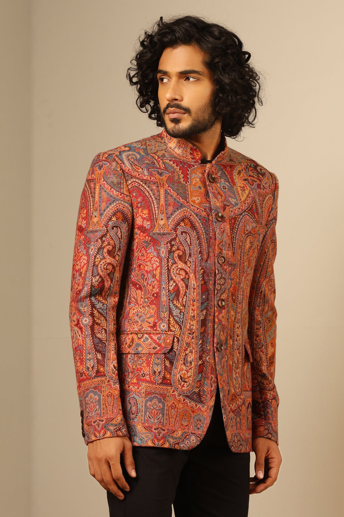 -  Vihaan Fine Wool Silk Full Jacket