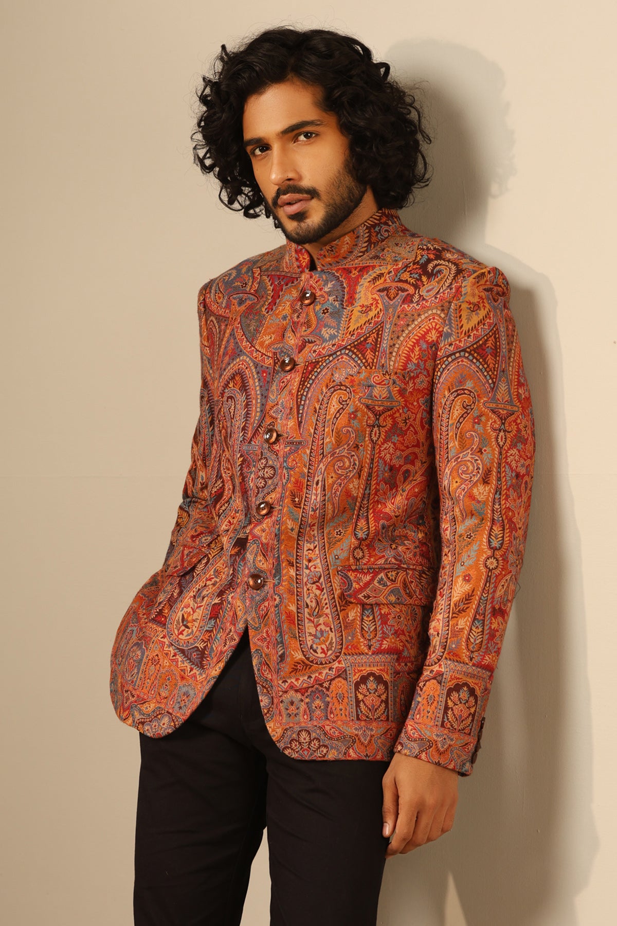 -  Vihaan Fine Wool Silk Full Jacket