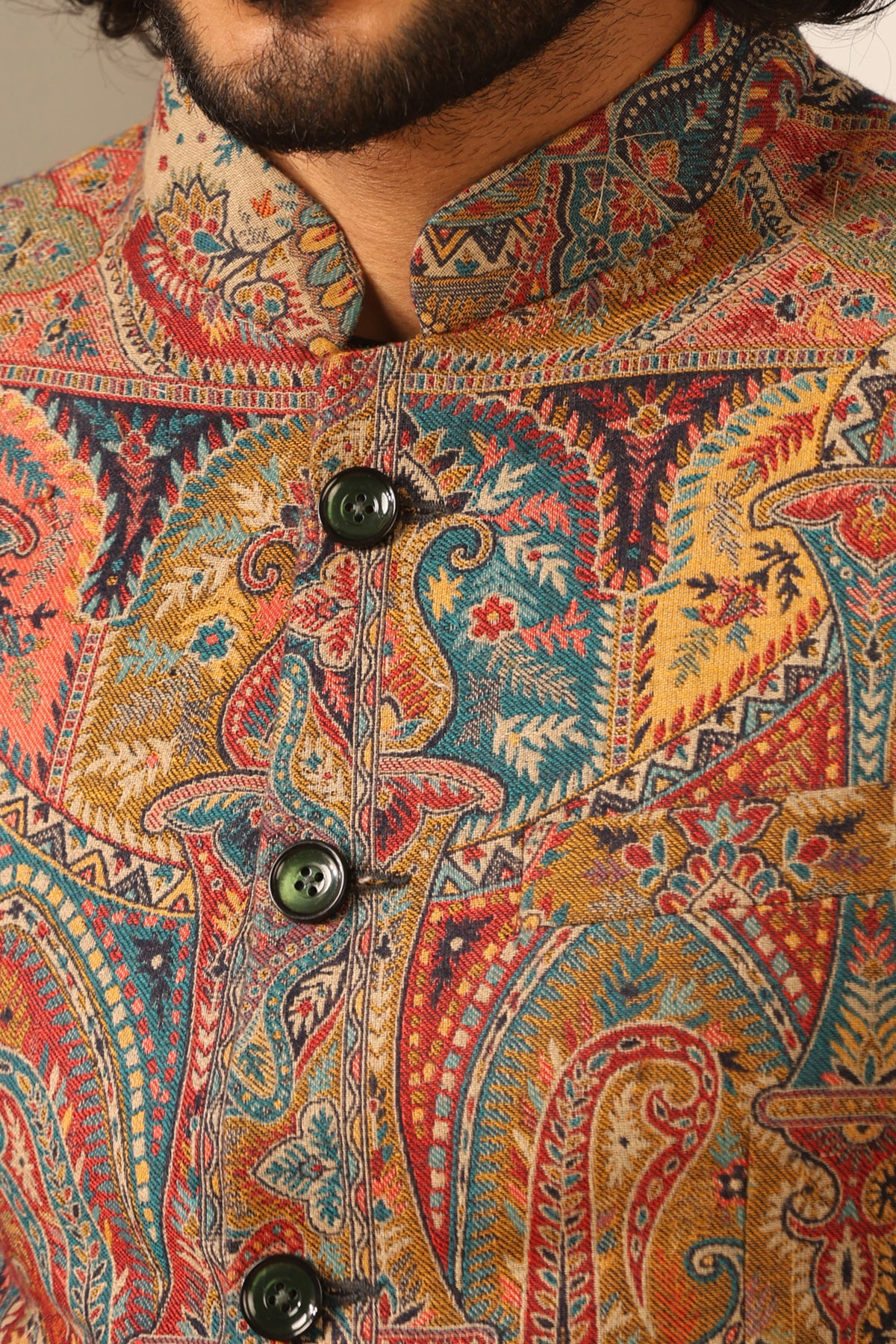 -  Kabir Fine Wool Silk Full Jacket