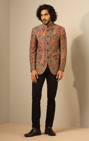Kabir Fine Wool Silk Bandhgala