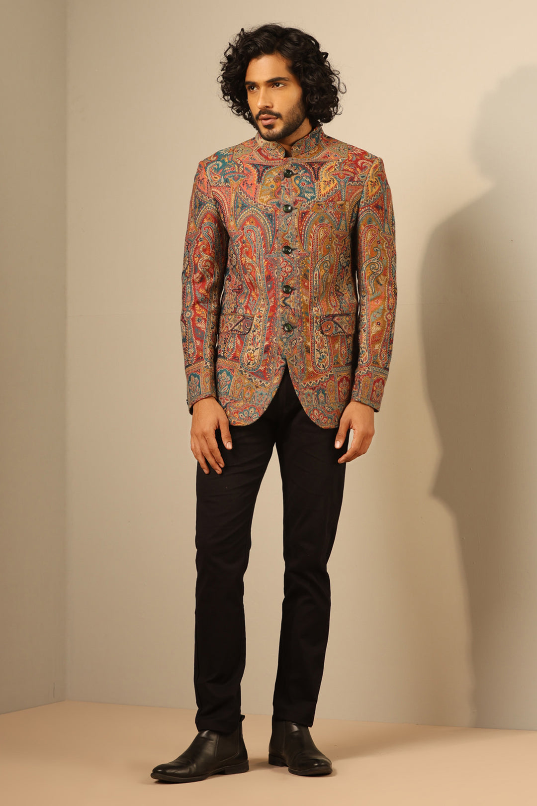 '-  Kabir Fine Wool Silk Full Jacket