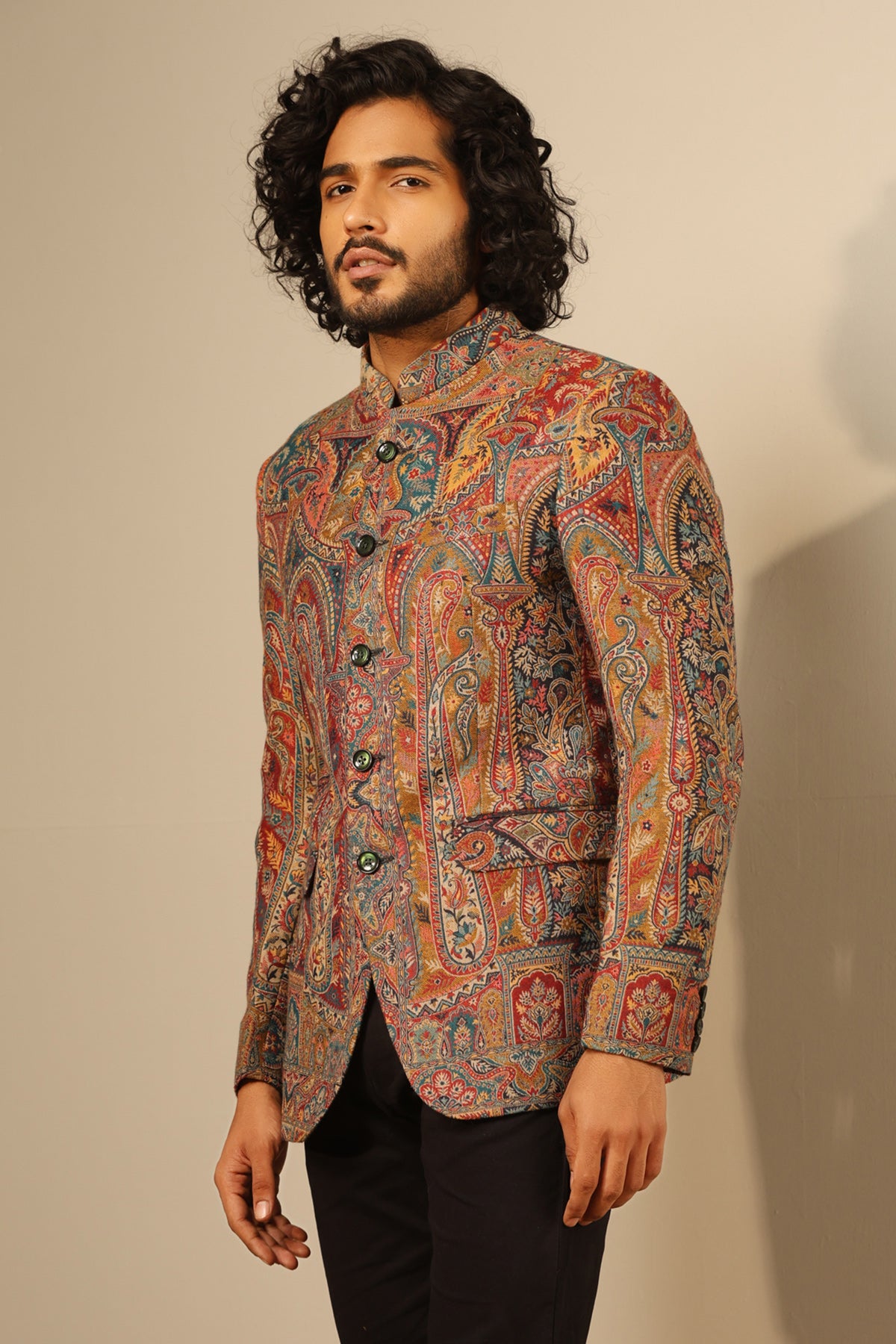 -  Kabir Fine Wool Silk Full Jacket