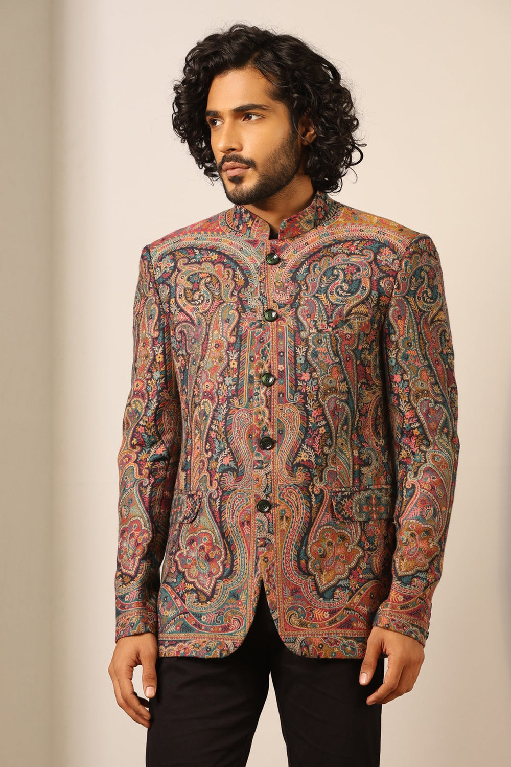 '-  Rehan Fine Wool Silk Full Jacket