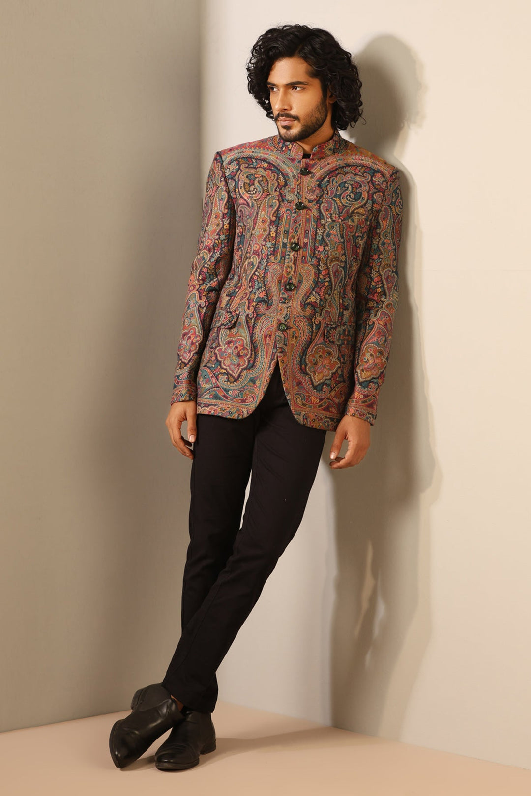'-  Rehan Fine Wool Silk Full Jacket