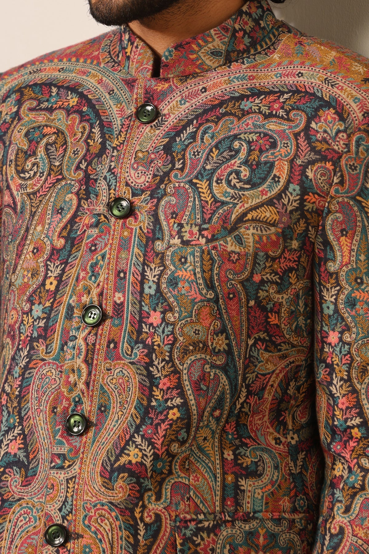 -  Rehan Fine Wool Silk Full Jacket