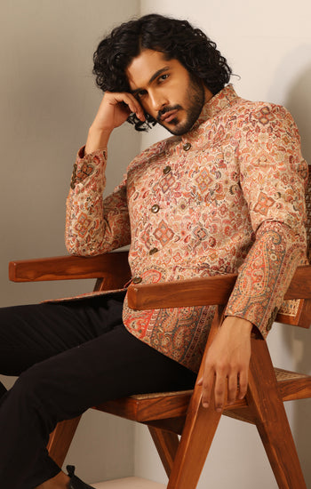 Advait Fine Wool Silk Bandhgala