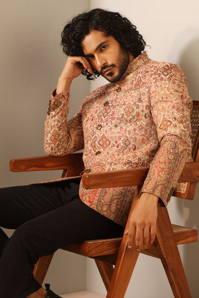 -  Advait Fine Wool Silk Full Jacket