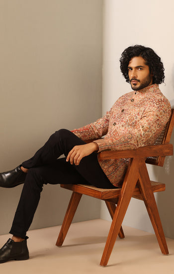 Advait Fine Wool Silk Bandhgala