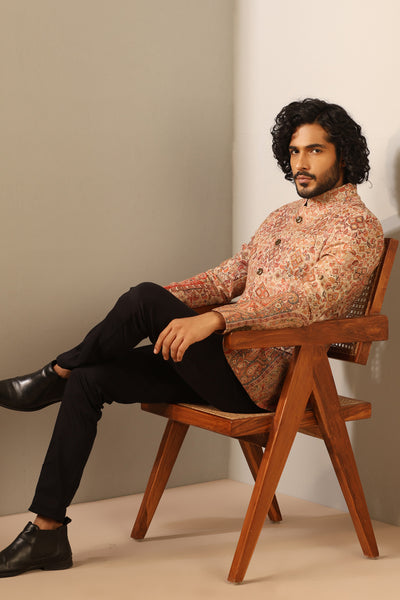 -  Advait Fine Wool Silk Full Jacket