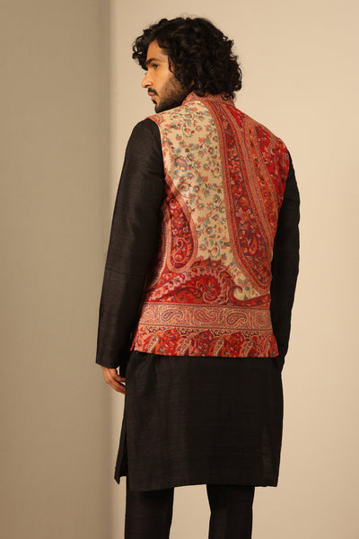 Devansh Fine Wool Silk Waist Coat