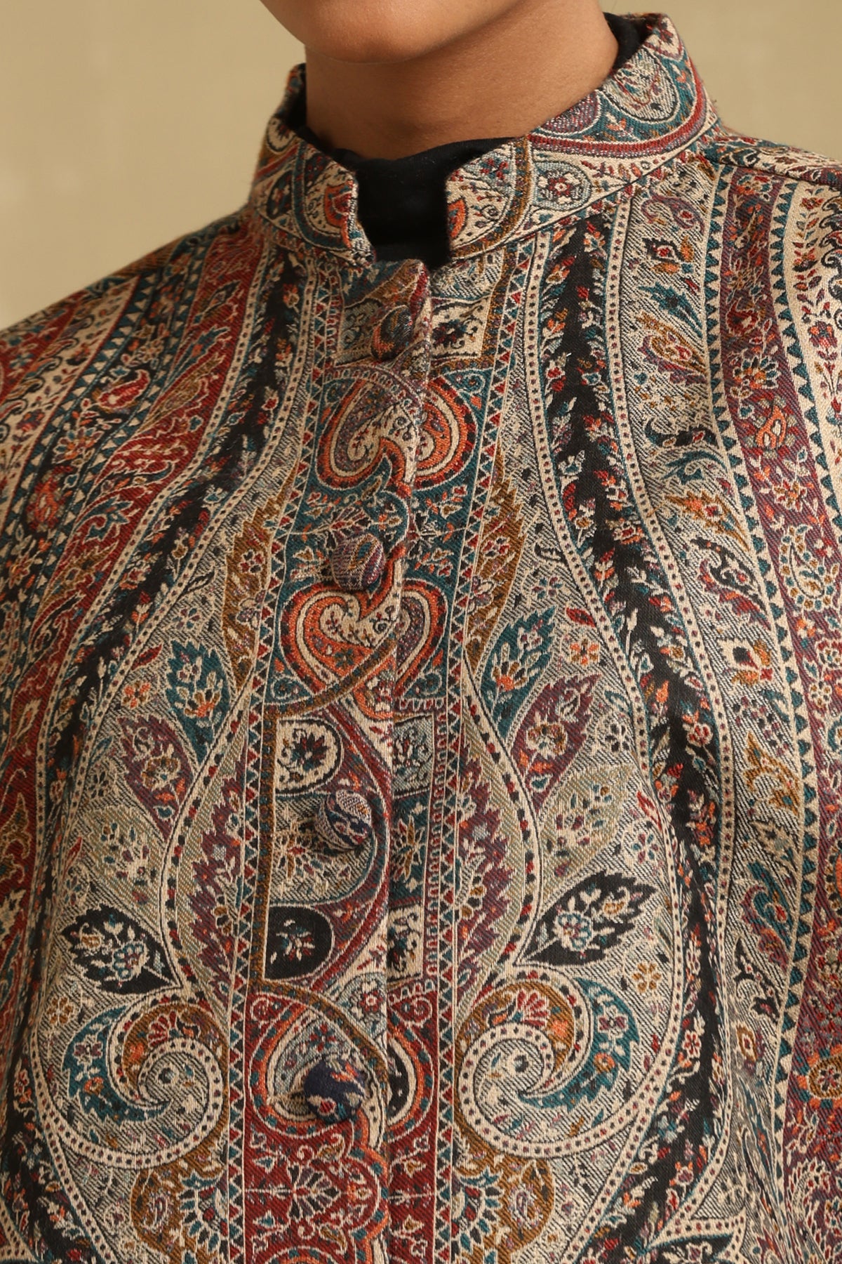 -  Jazz Fine Wool Silk Cape