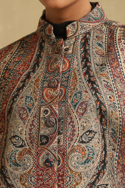 -  Jazz Fine Wool Silk Cape