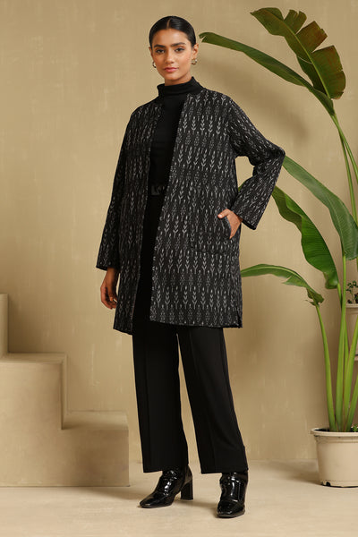Tisa Reversible Fine Wool Silk Full Jacket