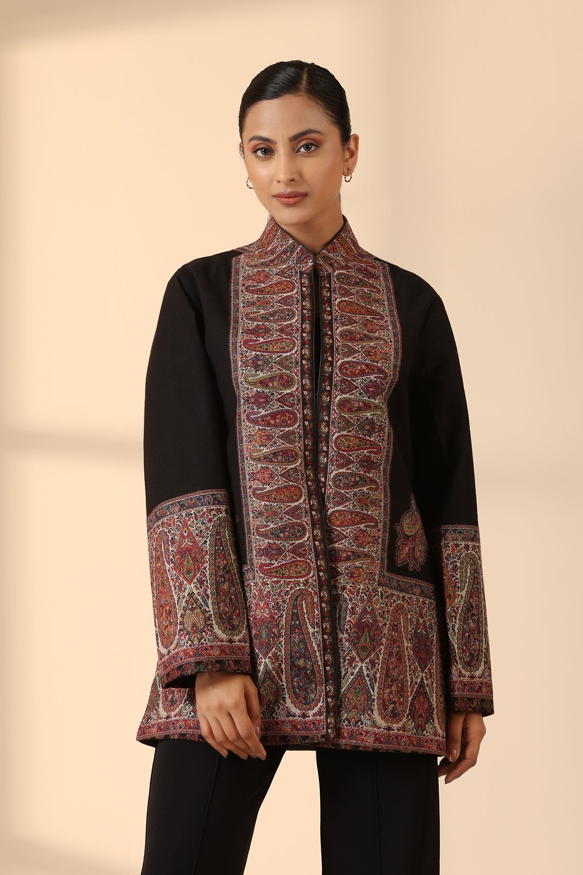 -  Shaz Fine Wool Silk Jacket